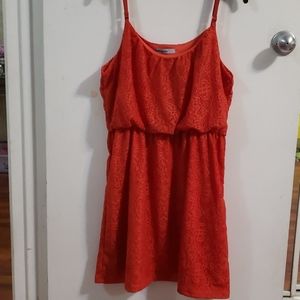 Red summer dress